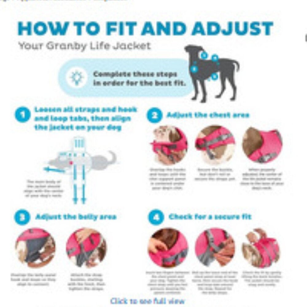 Outward Hound Granby Splash Dog Life Vest for Swimming, Boating & Water Safety - Picture 15 of 16